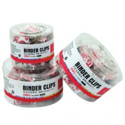 Kẹp bướm Deli màu hoa 32mm (8493)