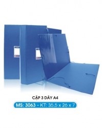 Cặp 3 dây nhựa A4 - 10cm
