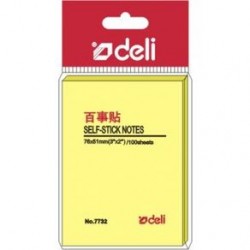 Giấy dính Deli vàng 3x2 (7732)