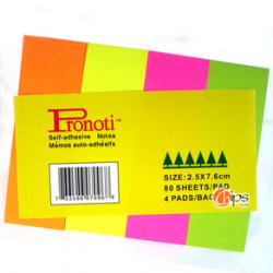 Giấy dính 4 màu pronoti 1,9x7,6