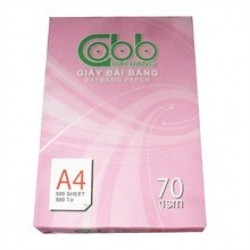Giấy Bãi Bắng A4 70/84 BB vỏ hồng