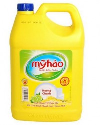 Nước rửa chén Mỹ Hảo can 5 lít chanh